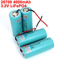 3.2V LiFePO4 26700 4000mAh  Battery For Electric car scooter Energy storage batteries DIY Silicone Wire for Electric Car scooter 2024 - buy cheap