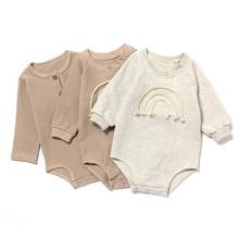 Baby Girl Long Sleeve Pure Color Rompers Baby Boy Girl Rompers Clothes Spring Autumn Newborn Baby Girl Rompers 2024 - buy cheap