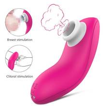 Vibrador de succión de clítoris recargable para mujer, estimulador de silicona impermeable, succionador de pezón, vibrador Oral, Juguetes sexuales 2024 - compra barato