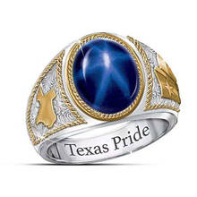 Hip Hop Gold Texas Map Ring Women Motorcycle Party Steampunk Cowboy Spirits Rings Cool Biker Finger Ring for Men Jewelry 2024 - купить недорого