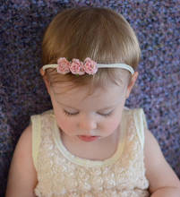 Fashion 8pcs/lot Baby Kids Rose Flower Nylon Headband Children Photo Props Newborn Toddler Infant Headwear Hair Accessories 2024 - buy cheap