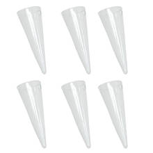 6pcs Clear Cone Hanging Glass Vase Bottle Pot Terrarium Flower Planter Decor DIY for Home Wall Garden Office Cafe Ornament 2024 - buy cheap