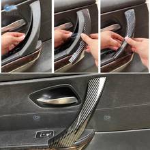 Reposabrazos de puerta Interior de coche, embellecedor de cubierta de marco de tracción con textura de carbono para BMW Serie 3, E90, E91, E92, 316, 318, 320, 325, 328i 2024 - compra barato