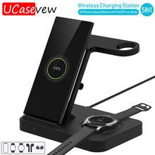 Qi Wireless Chargers Stand Dock Smartphone Wireless 10W Fast Charging Station for Samsung Galaxy S20 S10 S9 S8 Buds Watch Sear 3 2024 - buy cheap