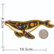 Whale Clothing Diy Embroider Shark Badge Iron on Patch deal with it Cartoon Patches for Clothes Girls Badges Stickers 2024 - buy cheap