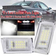 2 pieces Led License Plate Light Led Canbus Auto Tail Light White LED Bulbs For Car 3er E46 4D 1998-2003 Car Accessories CSV 2024 - buy cheap