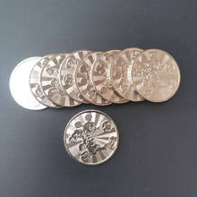 100 peças 25*1.85mm aço inoxidável adorável token de moedas de jogo de arcade para máquina de jogos de fliperama 2024 - compre barato