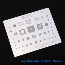 Японский стальной BGA трафарет для Samsung S9 S9 + Exynos9810 SDM845 CPU Тепловая установка жестяная сетка толщиной 0,12 мм шаблон 2024 - купить недорого