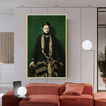 Citon John Collier《Mrs Dalahaye》Canvas Art Oil Painting Famous Artwork Poster Picture Wall Decor Modern Home Decoration 2024 - buy cheap