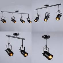 Nordic loft led faixa luz pingente industrial do vintage preto ponto pendurado luz lustre quarto barra sala de estar lâmpada escandinavo 2024 - compre barato