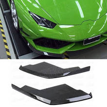 Carbon Fiber D Style Car Front Splitters Lip Apron Case For Lamborghini Huracan LP600 LP610 Coupe 2 Door 2014-2017 2024 - buy cheap