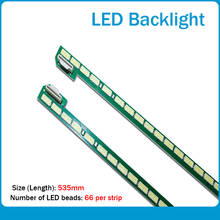 New kit10 PCS 66LED 535mm LED Backlight Strip for LG 49UF695V 6922L-0128A LC490EQE 6916l1722B 6916l1723B 49 V14 ART TV R L type 2024 - buy cheap