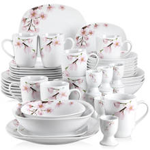 VEWEET ANNIE 44-Piece Ceramic Porcelain Dinner Plate Set with 8*Egg Cup,Mug,Bowl,Dessert Plate,Dinner Plate and 4*Salad Bowl 2024 - buy cheap