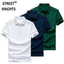 Men's Polo Shirt Hot Brand Sleeve Classic Homme Clothing Casual Cotton 2021 Plus Size Business Men's Polo Shirts Men's Clothing 2024 - buy cheap