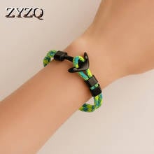 ZYZQ-pulsera de cuerda Simple minimalista para mujer, brazalete de ancla elegante, estilo Punk, informal, deportivo, lote al por mayor 2024 - compra barato