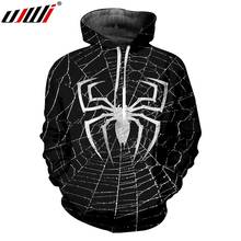 UJWI 3D Full body print Big Size 5XL Mens Hoodies  Animal New Man Pullover Printed Spider Web Clothing Free Shipping 2024 - купить недорого