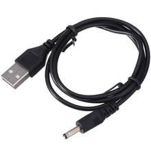 Cable de alimentación USB de 65cm a 3,5mm x 1,35mm, Conector de enchufe de 5V CC, cargador de Cable de corriente, enchufe de corriente alterna, 1 ud. 2024 - compra barato