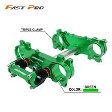 Motorcycle CNC Triple Tree Clamps Steering And Mount Clamp Adaptor For KAWASAKI KX250F KX450F KXF250 KXF450 2013 2014 2015 2016 2024 - buy cheap