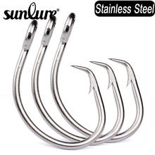 Sunlure 5Pcs/lot Saltwater Fishing Hooks Circle Hooks 11/0-12/0-13/0-14/0-15/0-16/0# Stainless Steel Jigging Fishhooks 2024 - buy cheap