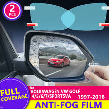 Espelho retrovisor para volkswagen vw golf 4, 5, 6, 7, sportsvan 2014-2019, anti-chuva, adesivo, acessórios 2024 - compre barato