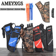 1pc Archery Hunting Arrow bag 3 Tubes Arrow Quiver for Hunting Arrows Holder Bag with Adjustable Strap Shooting Accessories 2024 - buy cheap