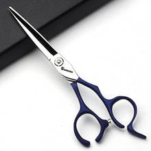 Stainless Steel Pet Scissors Hairdressing Scissors Tool Kit 6 inch Flat Cut Thinning Teeth Scissors Barber Scissors 2024 - buy cheap