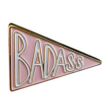 Badass Pennant Brooch perfect feminist girl power decor for little sentiments 2024 - buy cheap