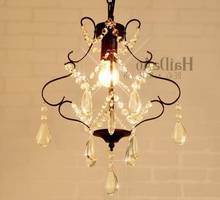 Nordic Bedroom Crystal Chandelier Minimalist Personality Simple European Aisle Lights American Corridor Crystal Droplight Lamp 2024 - buy cheap