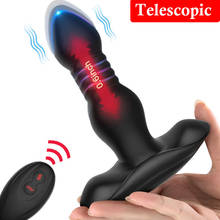 3 Speeds Automatic Telescopic Male Prostate Massager Wireless Remote Control Thrusting Butt Plug Anal Vibrator Sex Toys For Men 2024 - buy cheap