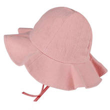 Chapéu de balde para bebês, chapéu de verão para crianças, floral, chapéu de panamá, cor sólida, bonés de praia, adorável, princesa, chapéu de sol para meninas 2024 - compre barato