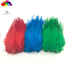 Natural 100PCS chicken feather 12-15CM (5-6 inches) dyed monochrome DIY craft jewelry clothing performance clothes feather 2024 - buy cheap