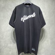Camiseta de algodão 3d impressão de espuma vtm t vetements bordado 1:1 melhor qualidade t camisa 2024 - compre barato