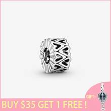 2021 Spring 100% 925 Sterling Silver Beads Openwork Freehand Heart Spacer Charm fit Original Pandora Bracelets Women DIY Jewelry 2024 - buy cheap