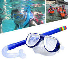 Swimming goggles mask snorkeling children diving goggles + suction tube set PVC diving mask set children swimming equipment 2024 - buy cheap