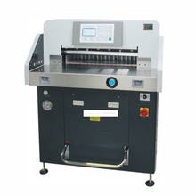 Máquina de cortar papel, 670px, 220v, 220v, com controle hidráulico, grande espessura de 80mm, 1500w 2024 - compre barato