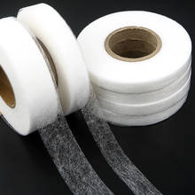 75yards  Polyster Nylon Reticularis Adhesive Fastener Tape Hot-fix Double Faced with Release Paper for Fabric Iron On hot melt 2024 - buy cheap