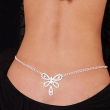Fashion Sexy Body Jewelry Rhinestone Waist Chain for Women Beach Charm Bikini Belly Chain Butterfly Waist Chain Belt 2024 - buy cheap