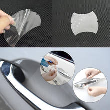 NEW Car door handle stickers protector film for Lada Granta Kalina Priora Hyundai Solaris Tucson 2016 I30 IX35 accessories 2024 - buy cheap