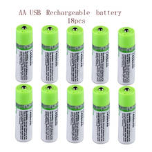 Batería recargable USB de carga rápida, pilas AA 1,2 V 1450mAh li-po de alta calidad 2A, RoHS CE, productos de calidad, 18 Uds. 2024 - compra barato