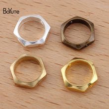 Boyute (200 peças/lote) interior 6mm diâmetro hexagonal latão anel diy jóias acessórios materiais artesanais 2024 - compre barato