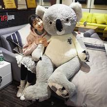 95cm Big Koala Plush Toys kawaii Lazy Animal Koala Pillow Dolls Stuffed Australia Toys for Children Kids Birthday 2024 - buy cheap