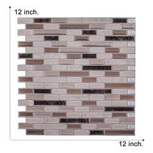 Vividtiles-papel tapiz adhesivo impermeable de gran tamaño, azulejos de pared de cocina, azulejos con efecto de ladrillo 3D, hoja 2024 - compra barato