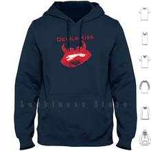 Devils Kiss Logo Hoodie Long Sleeve Melbourne Band Metal Hard Rock Devil Kiss Logo Brand Paul Bates 2024 - buy cheap