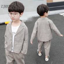 Gentleman Baby Boys Suits for Wedding Kids Blazer Cotton Casual Boys Suit Jackets Pants 2 Pcs Sets Costume Children's Clothing 2024 - buy cheap