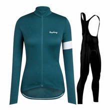 Lady Raphaing 2021 Cycling Jersey Set Autumn Ladies Bib Cycling Wear Shirt Clothing Set Ropa Ciclismo Hombre Triathlon Skinsuit 2024 - buy cheap