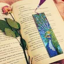 1 Pcs 5D DIY Special Shaped Diamond Painting Exquisite Leather Tassel Bookmarks Students Book Page Mark for Books Handmade Craft 2024 - buy cheap