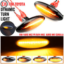 2PCS Dynamic Side Marker Light Turn signal light lamp for Toyota Yaris Mk2 P9 RAV4 Mk3 ACA3/ALA3 Auris Mk1 E15 COROLLA 07-10 2024 - buy cheap