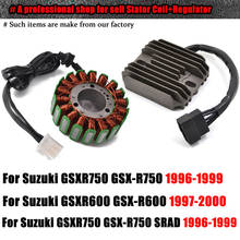 Катушка статора + выпрямитель регулятора для Suzuki GSXR600 GSXR750 GSXR GSX R GSX-R 600 750 SRAD 1996 1997 1998 1999 2024 - купить недорого