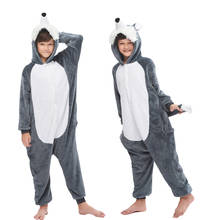 Kigurumi Children Animal Sleepwear Boys Wolf Pijamas Girls Unicorn Pijamas Jumpsuits For Kids Unicornio Pijama Panda Pajamas 2024 - buy cheap