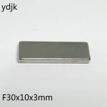 10 20 50PCS/LOT N35 Neodymium Magnet 30*10*3 Powerful NdFeB Magnet 30x10x3 Strong Block Permanent Magnets 30 x 10 x 3 2024 - buy cheap